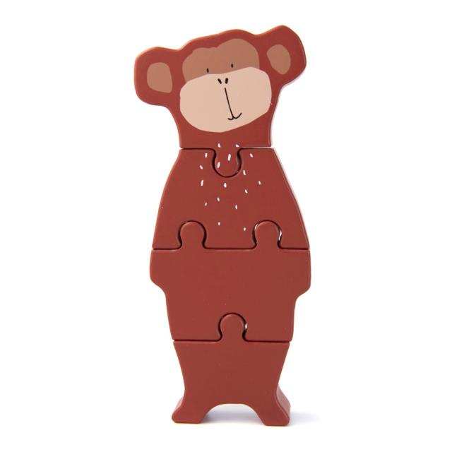 Puzzle formes animaux en bois - Mr. Monkey