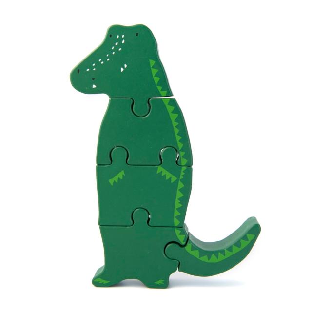 Wooden body puzzle - Mr. Crocodile