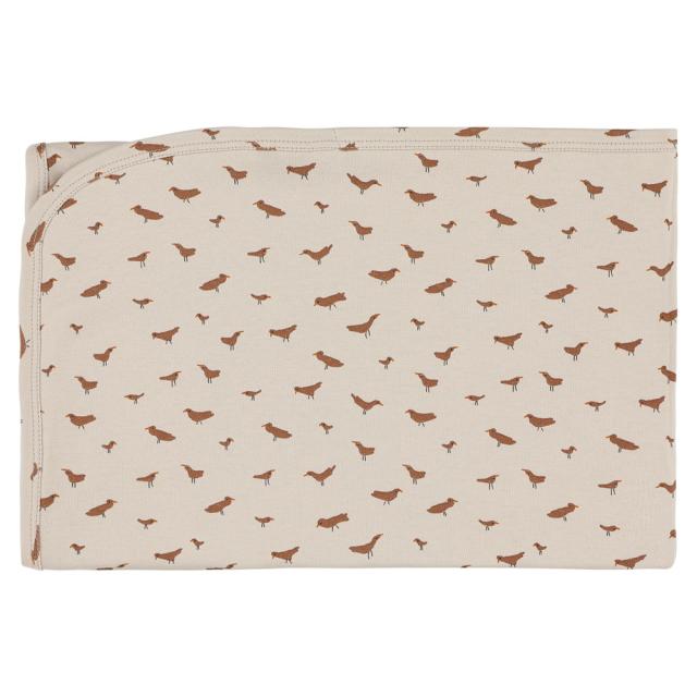 Couverture en coton | 75x100cm - Babbling Birds