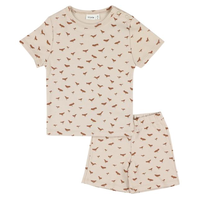 2-delige pyjama kort - Babbling Birds