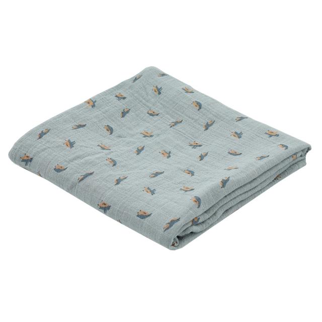 Muslin cloth | 110x110cm - Peppy Penguins