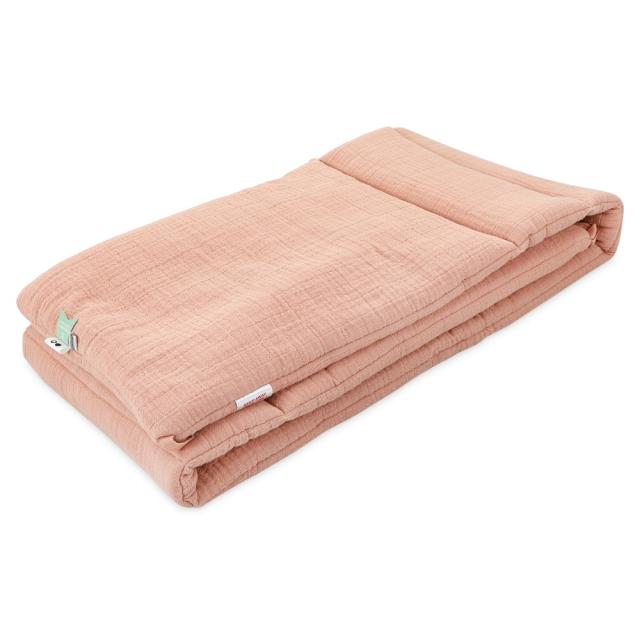 Cot and playpen bumper - Bliss Coral