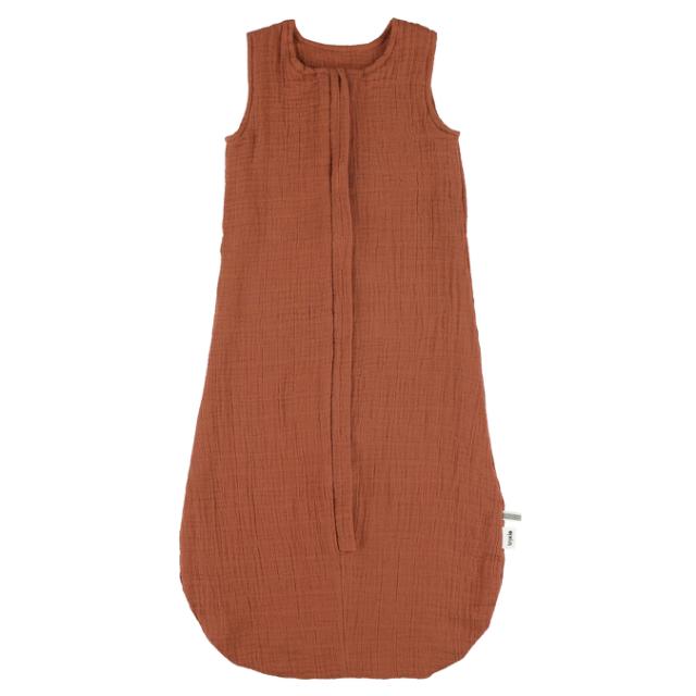 Muslin sleeping bag | 90cm - Bliss Rust