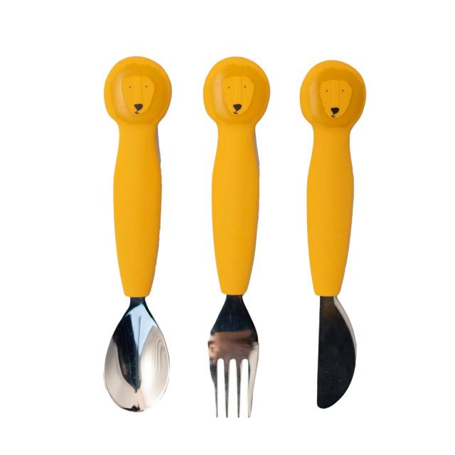 Silicone cutlery set 3-pack - Mr. Lion