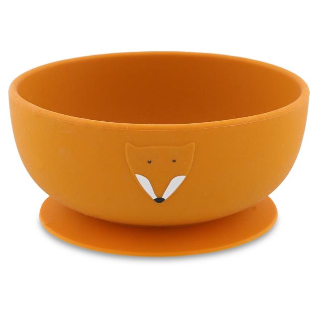 Silicone bowl with suction - Mr. Fox