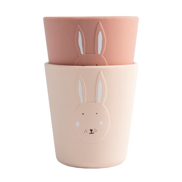Silicone beker 2-pack - Mrs. Rabbit