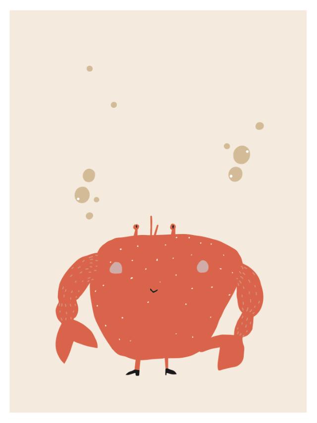 Poster - Mrs. Crab