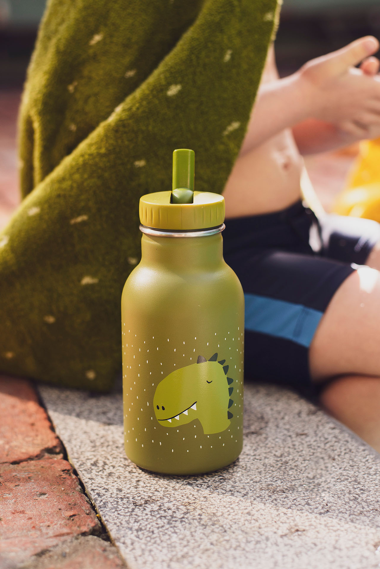 Gourde Enfant En Inox 500ml Mr. Frog - Léger, Solide Et Sans BPA