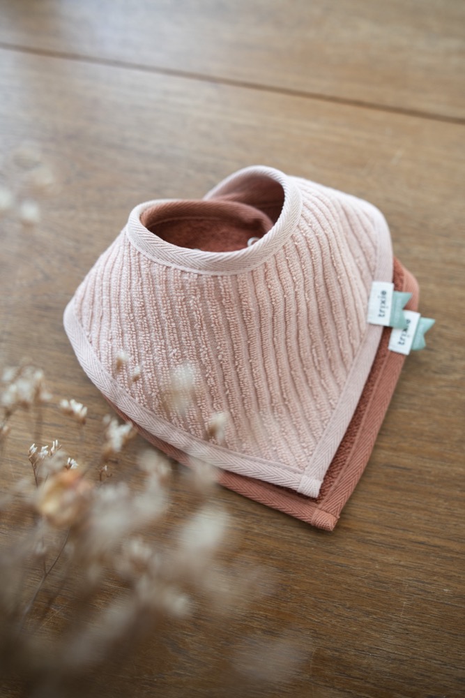 Bandana Bibs 2pk - Rose