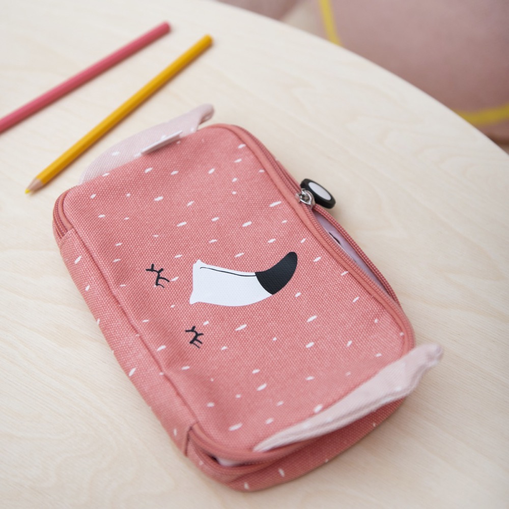TRIXIE Pencil case rectangular - Mrs. Flamingo TRIXIE Pencil case rectangular - Mrs. Flamingo