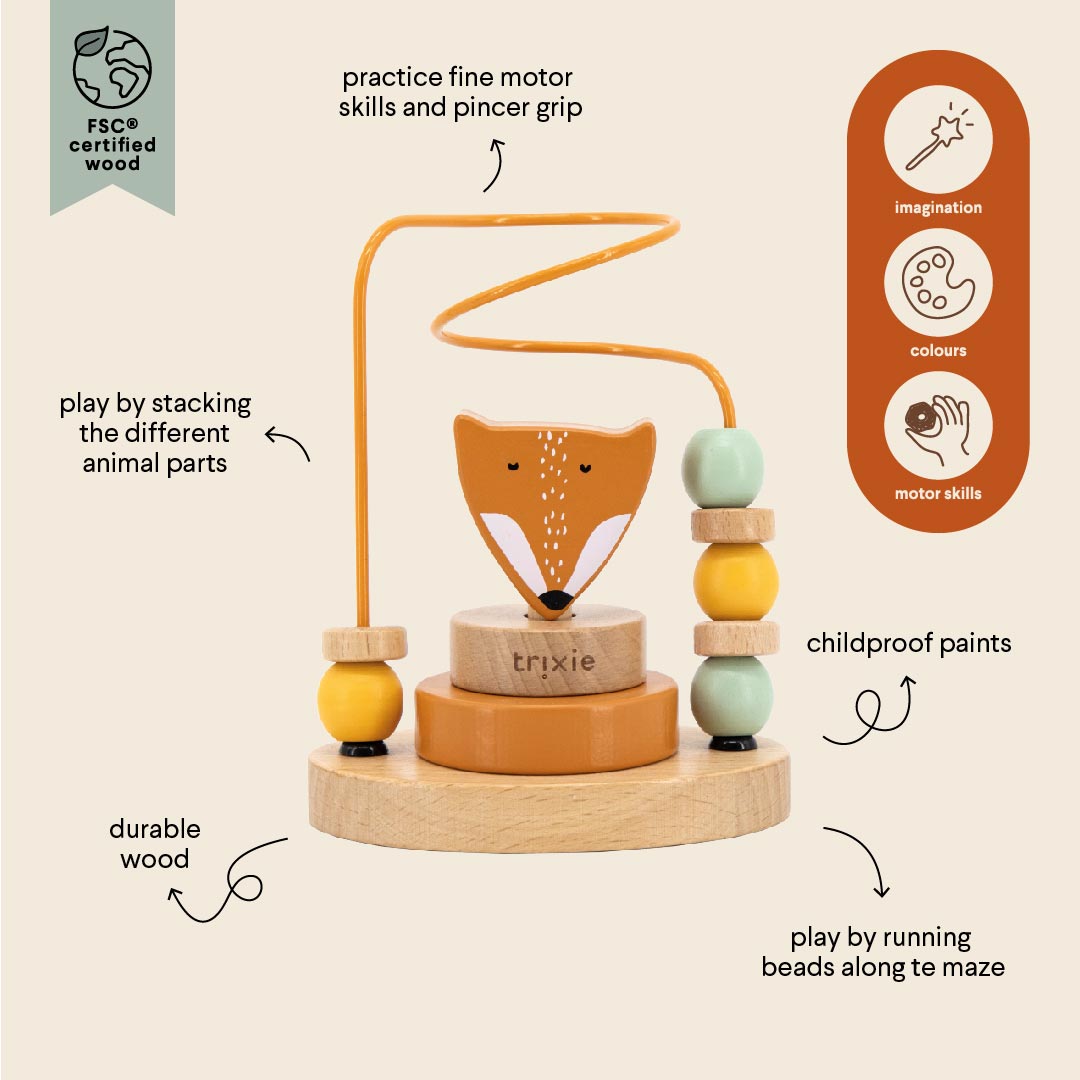 TRIXIE Wooden beads maze - Mr. Fox TRIXIE Wooden beads maze - Mr. Fox