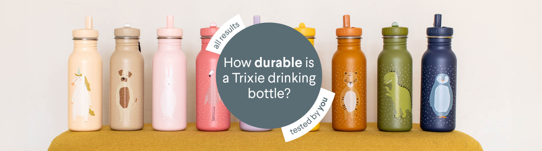 How durable is a Trixie drinking bottle?