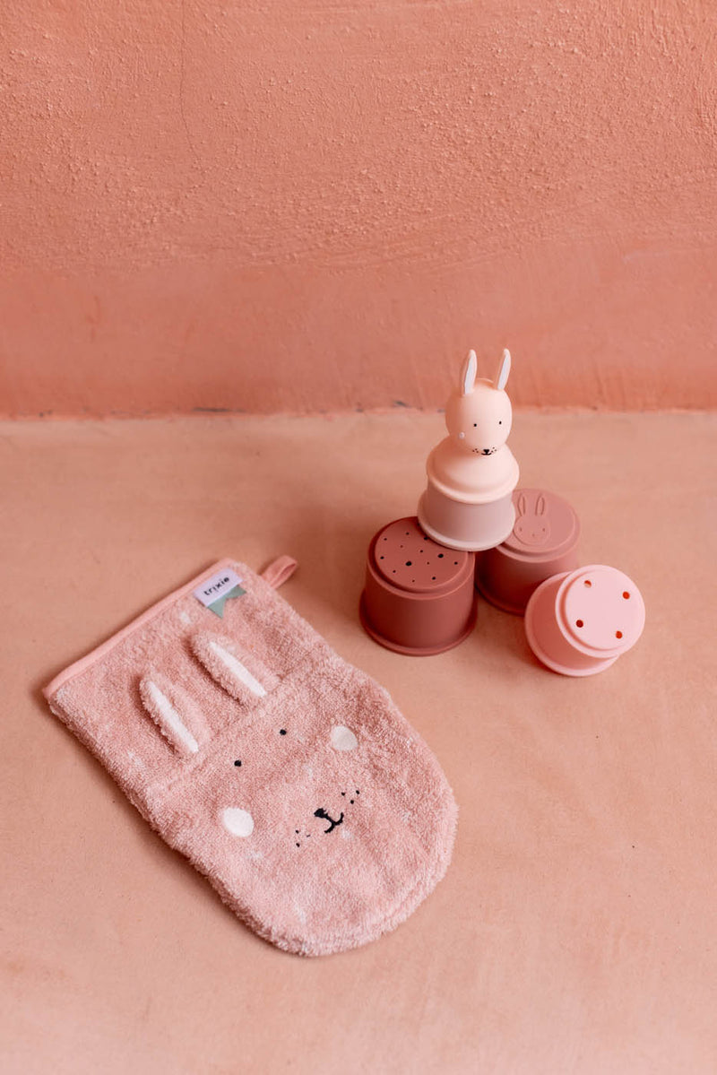 Washandje 2-pack | Mrs. Cat - Mrs. Rabbit