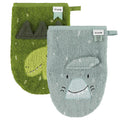 Washandje 2-pack| Mr. Shark - Mr. Dino