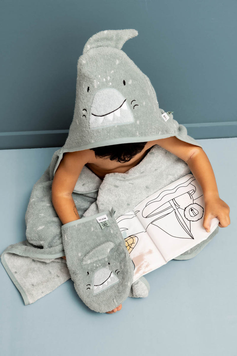 Washandje 2-pack| Mr. Shark - Mr. Dino
