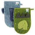 Washandje 2-pack | Mr. Dino - Mrs. Elephant