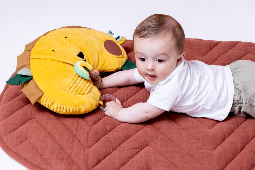 Trixie tummy time pillow Mr. Lion