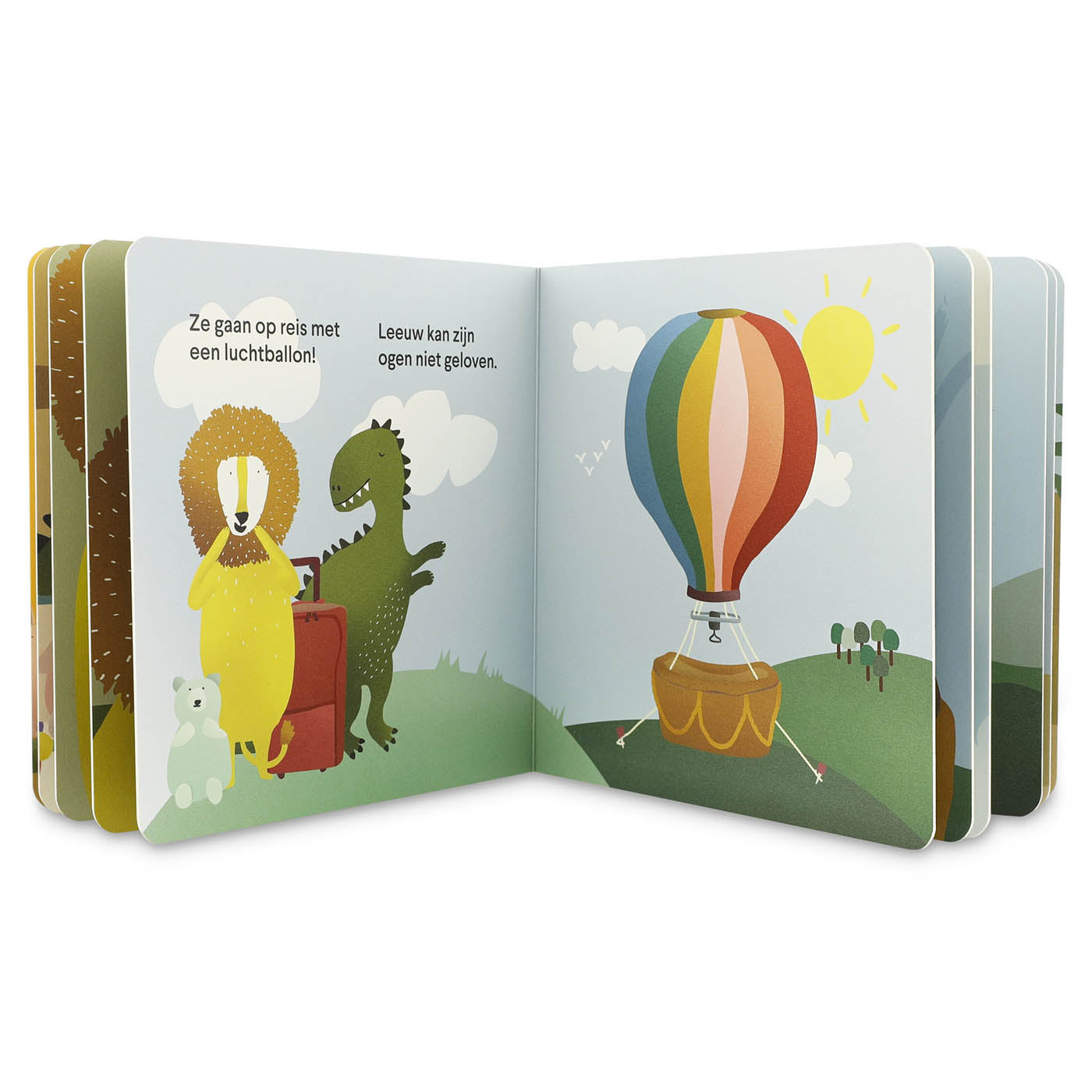 Verhalenboek - Dino en leeuw gaan op reis NL