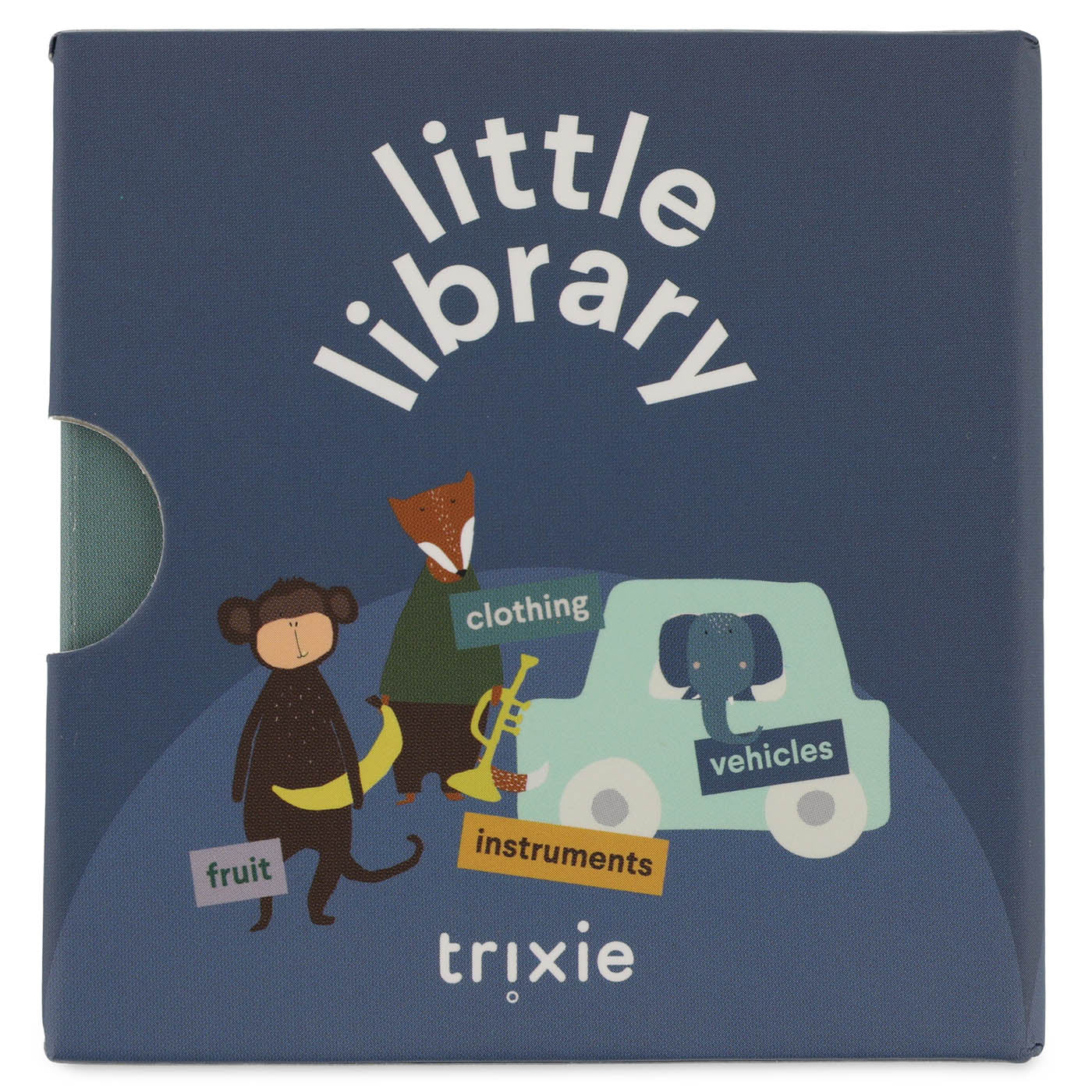 Kleine bibliotheek - Kleding, Fruit, Voertuigen, Instrumenten