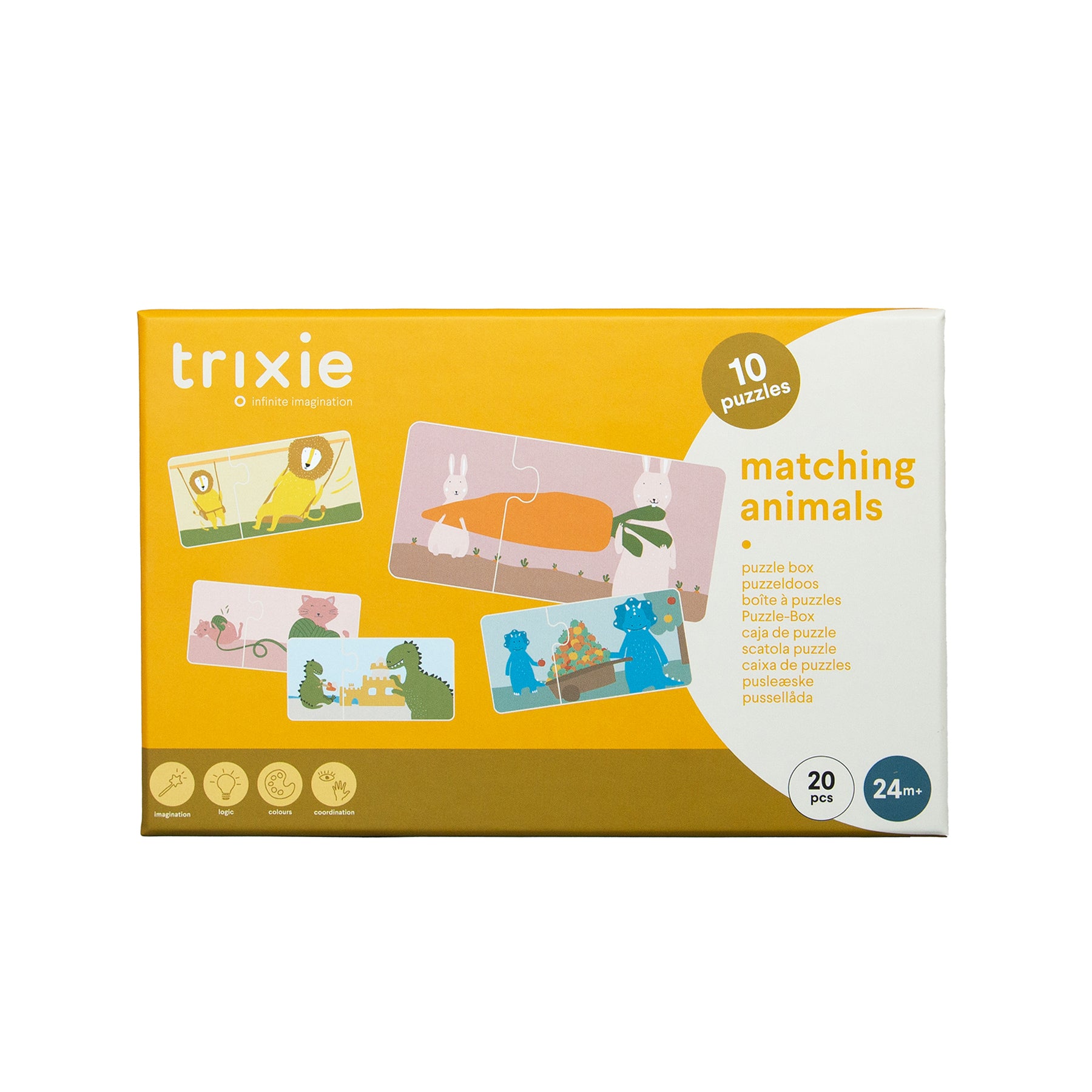 Puzzeldoos - Dieren matchen - 10 duo puzzels