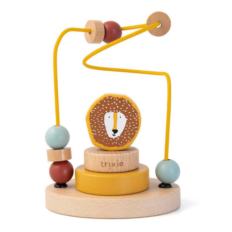 Houten kralenframe - Mr. Lion