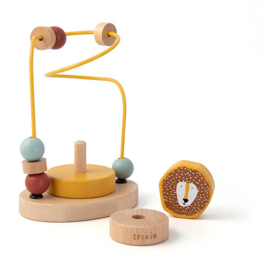 Houten kralenframe - Mr. Lion