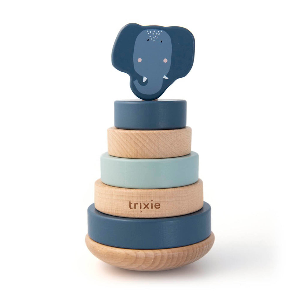Houten stapeltoren - Mrs. Elephant