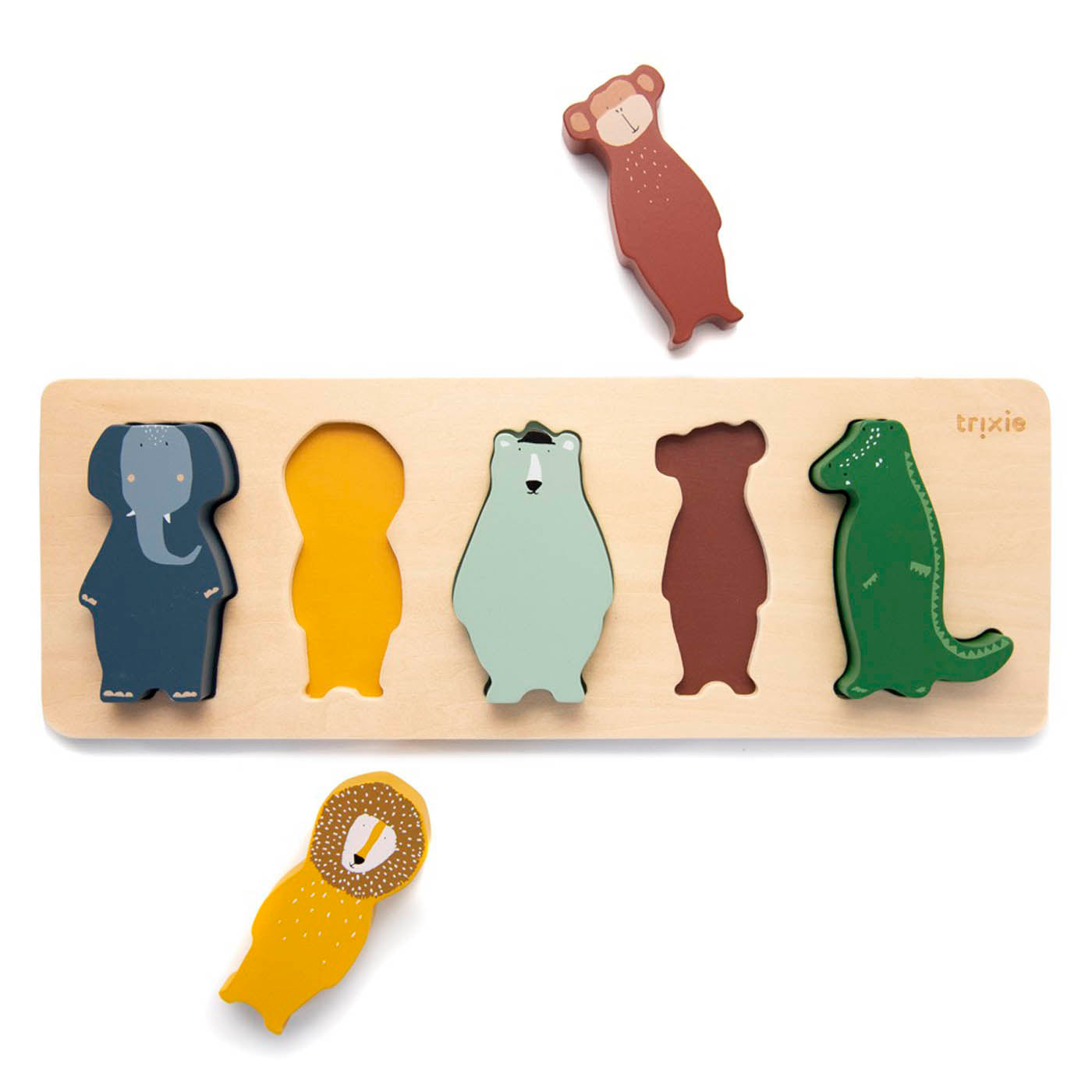Houten vormenpuzzel