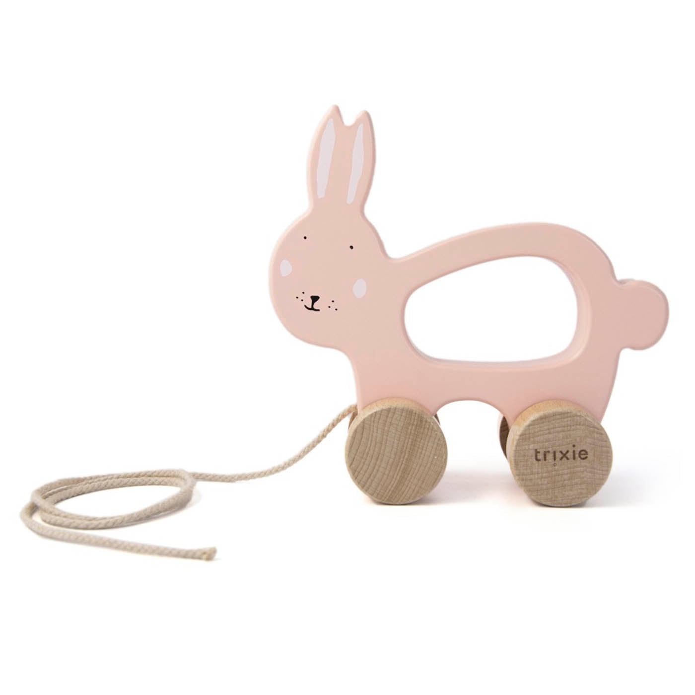 Houten trekspeeltje - Mrs. Rabbit