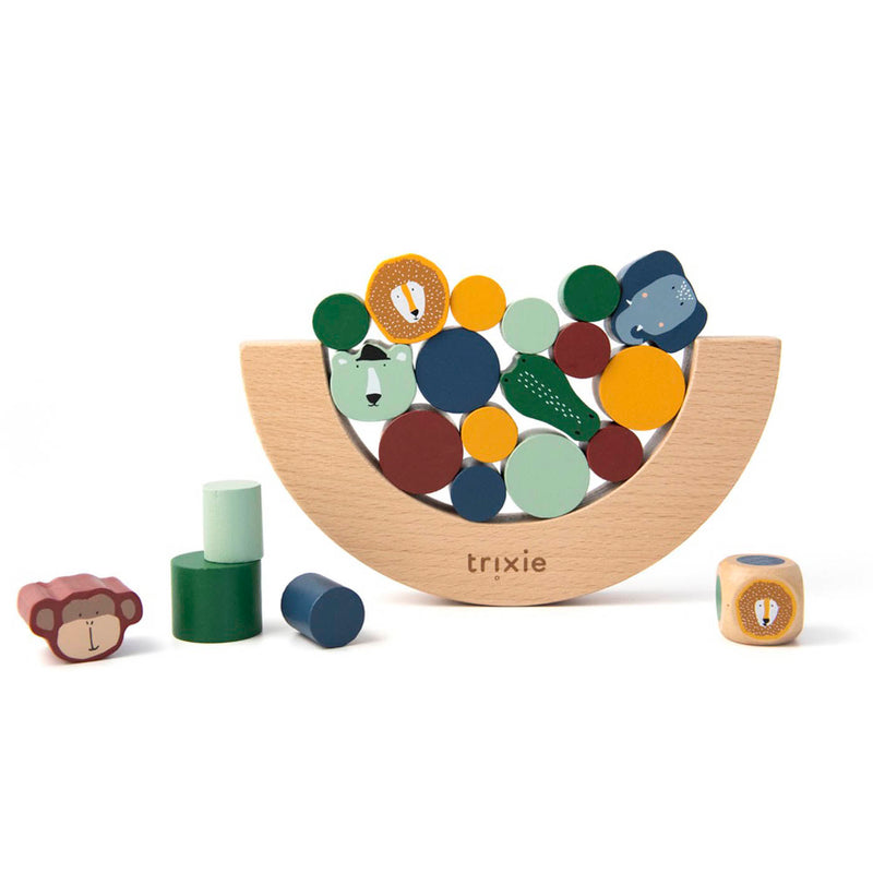 Houten balanceerspel