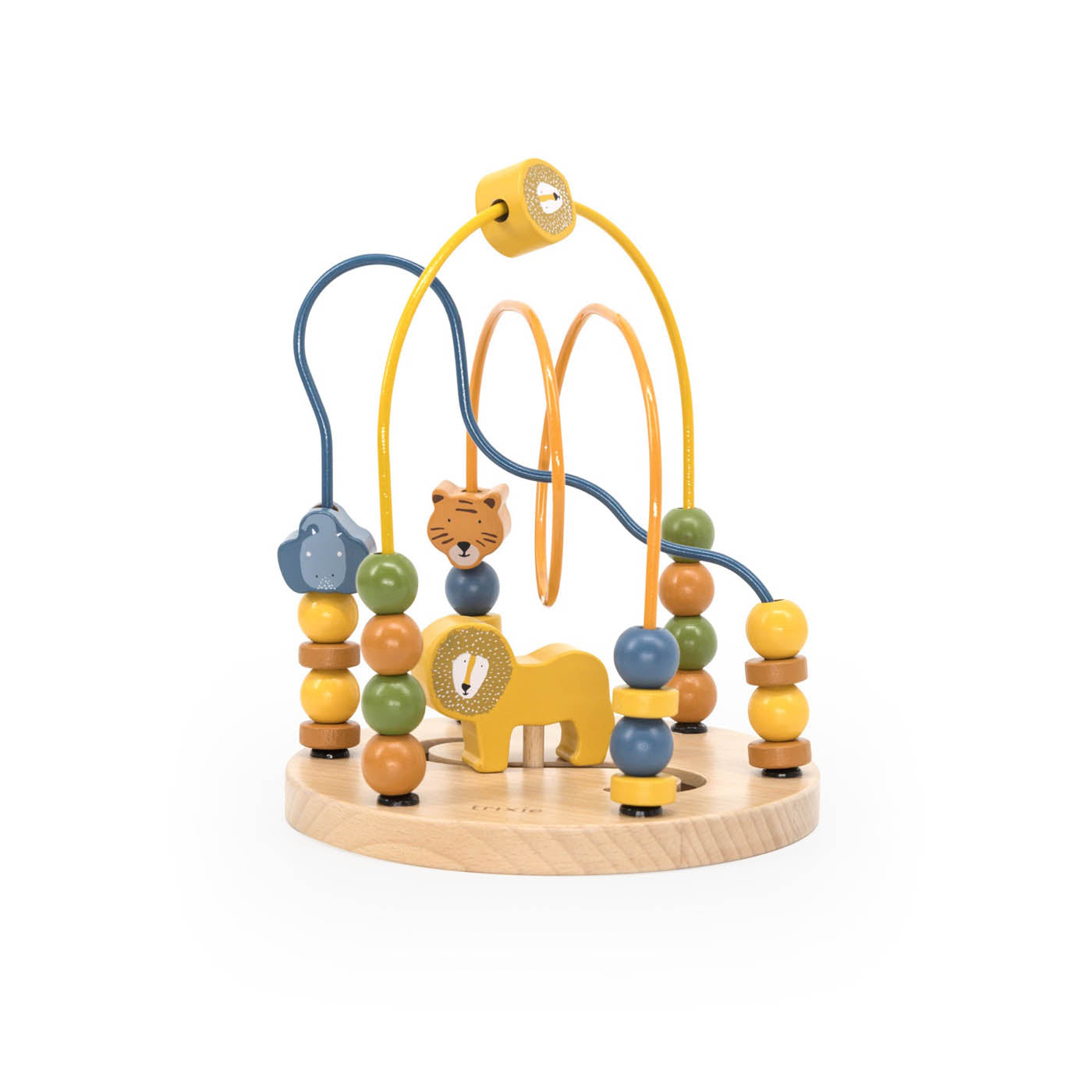Houten kralenframe met dieren