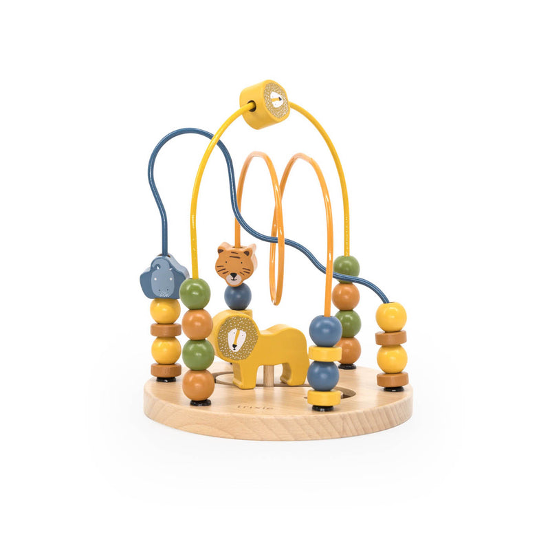 Houten kralenframe met dieren