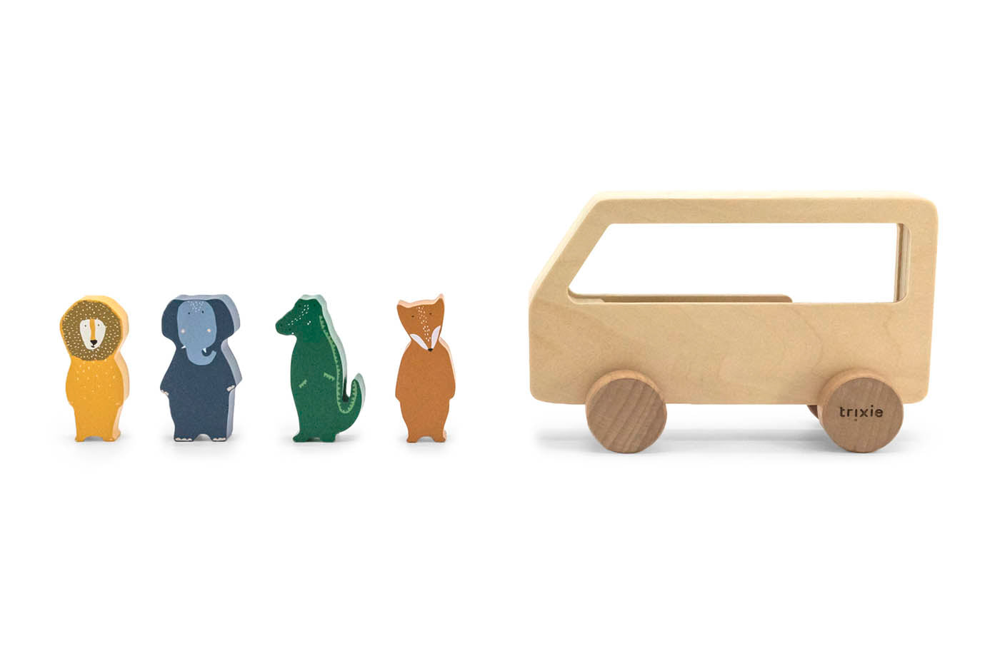 Houten dierenbus
