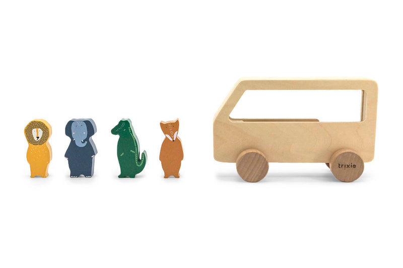 Houten dierenbus