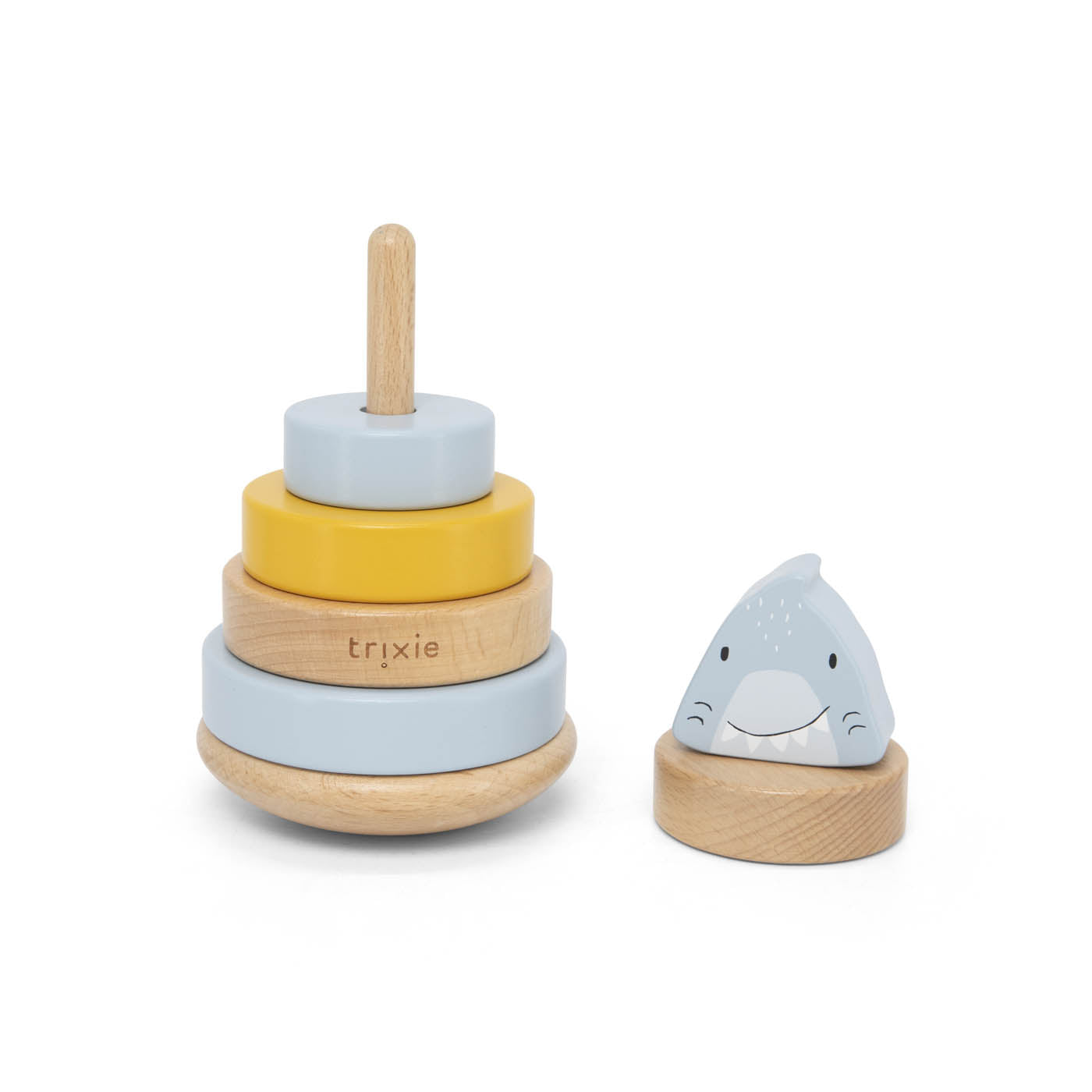 Houten stapeltoren - Mr. Shark