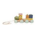 Houten mini dierentrein