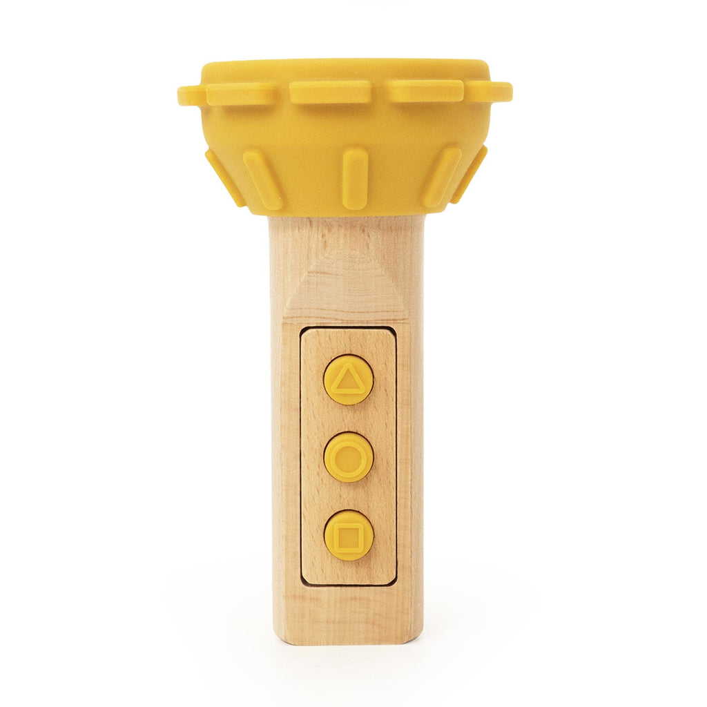Wooden silicone flashlight - Mr. Lion