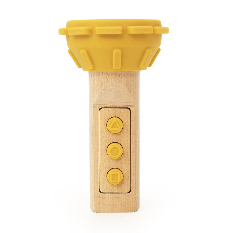 Wooden silicone flashlight - Mr. Lion