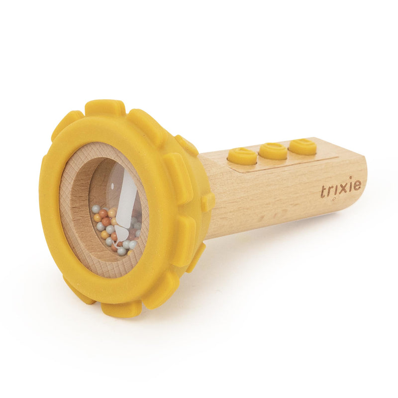 Wooden silicone flashlight - Mr. Lion