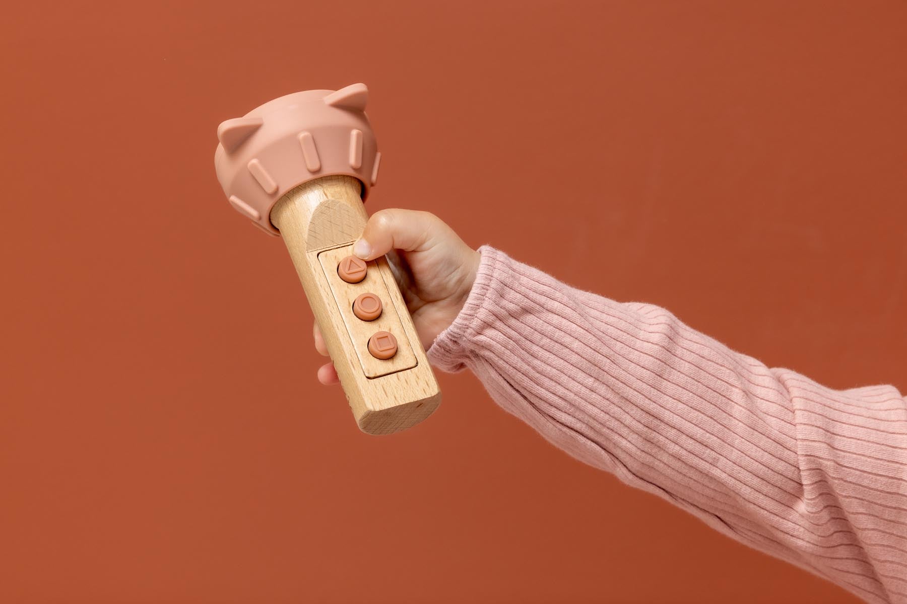 Wooden silicone flashlight - Mrs. Cat