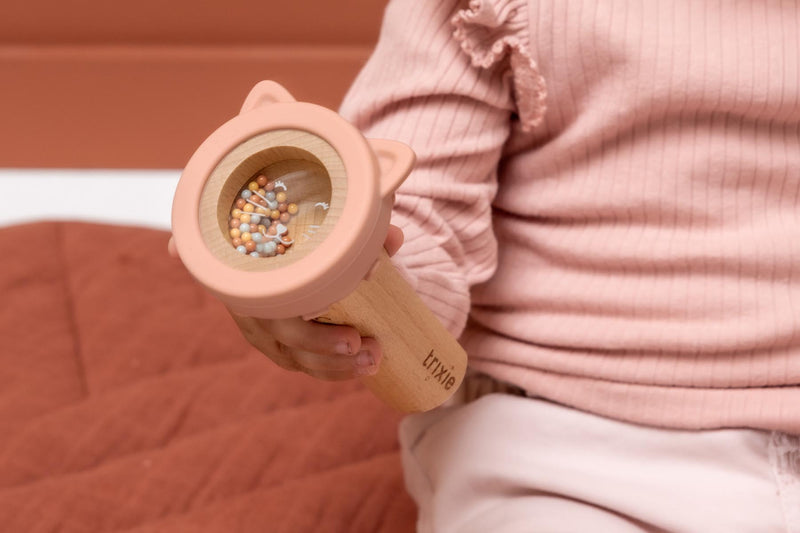 Wooden silicone flashlight - Mrs. Cat