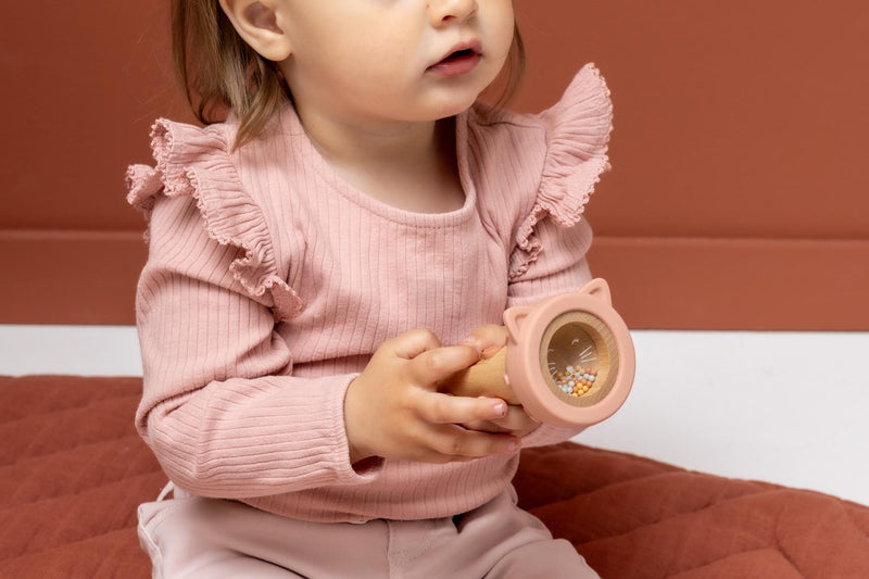 Wooden silicone flashlight - Mrs. Cat