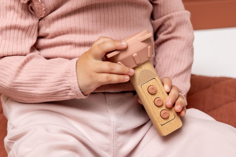 Wooden silicone flashlight - Mrs. Cat