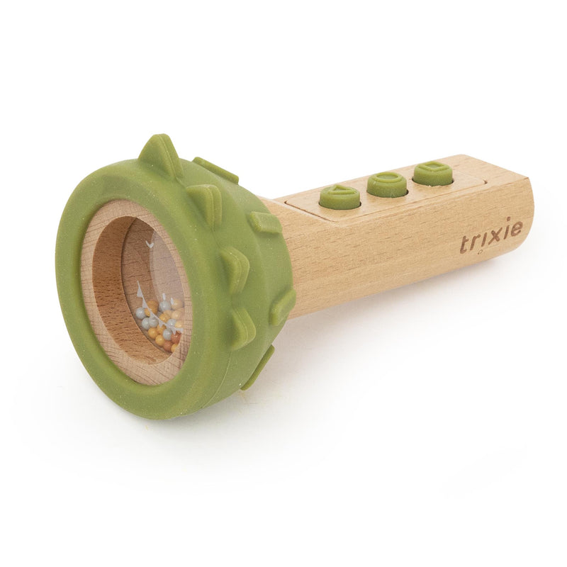 Wooden silicone flashlight - Mr. Dino