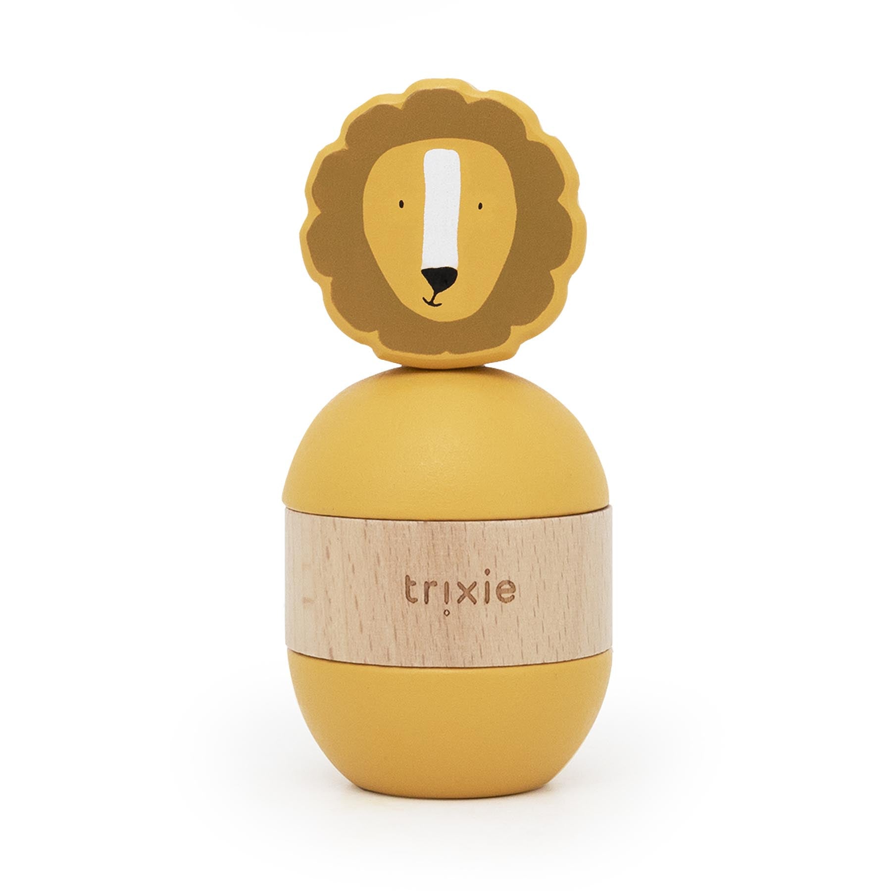 Wooden rattle stacker - Mr. Lion