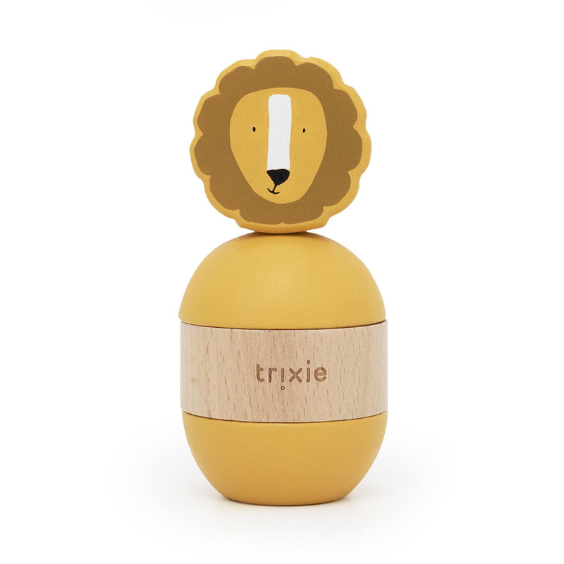 Wooden rattle stacker - Mr. Lion