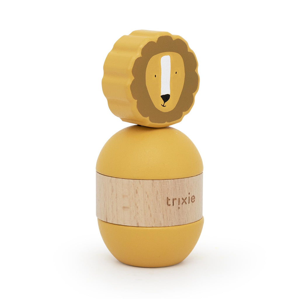 Wooden rattle stacker - Mr. Lion