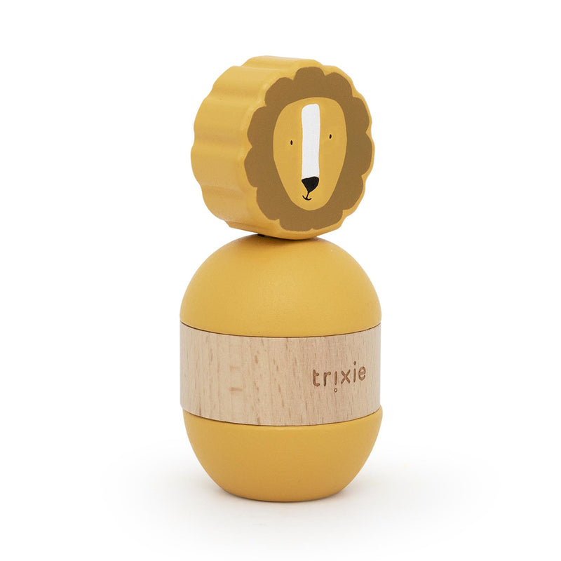 Wooden rattle stacker - Mr. Lion