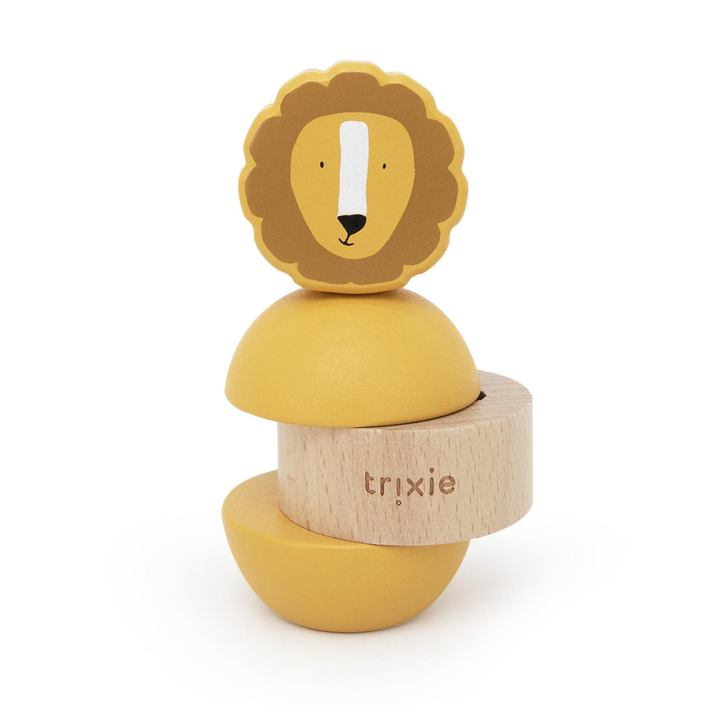 Wooden rattle stacker - Mr. Lion
