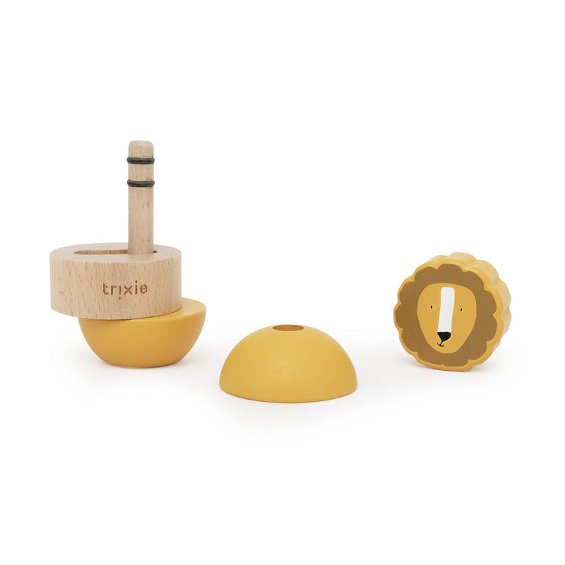 Wooden rattle stacker - Mr. Lion